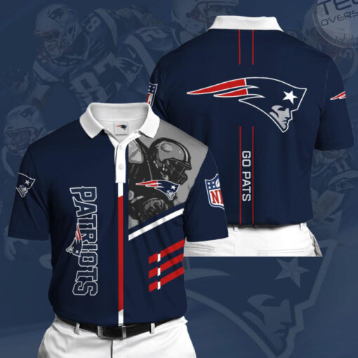 New England Patriots 3D Polo 01