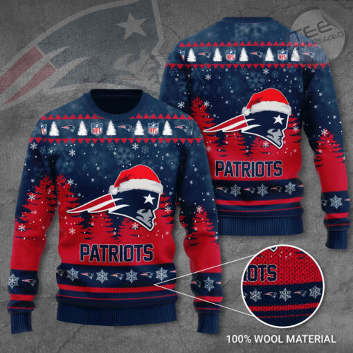 New England Patriots 3D Ugly Sweater