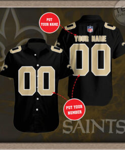 New Orleans Saints 3D Short Sleeve Dress Shirt 4