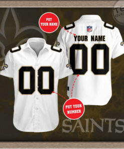 New Orleans Saints 3D Short Sleeve Dress Shirt 6