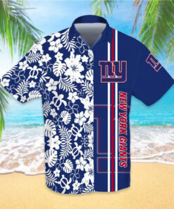 New York Giants 3D Hawaiian Shir 01