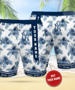 New York Yankees 3D Hawaiian Short 02