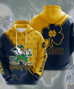 Notre Dame Fighting Irish 3D Hoodie 06