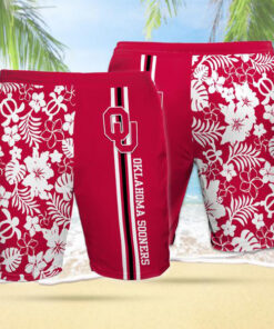 Oklahoma Sooners 3D Hawaiian Shorts