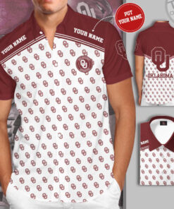 Oklahoma Sooners 3D Short Sleeve Dress Shirt 02