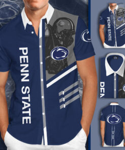 Penn State Nittany Lions 3D Short Sleeve Dress Shirt 01