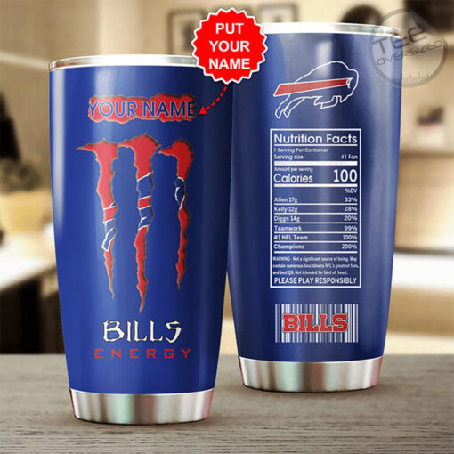 Personalized Buffalo Bills tumbler cup