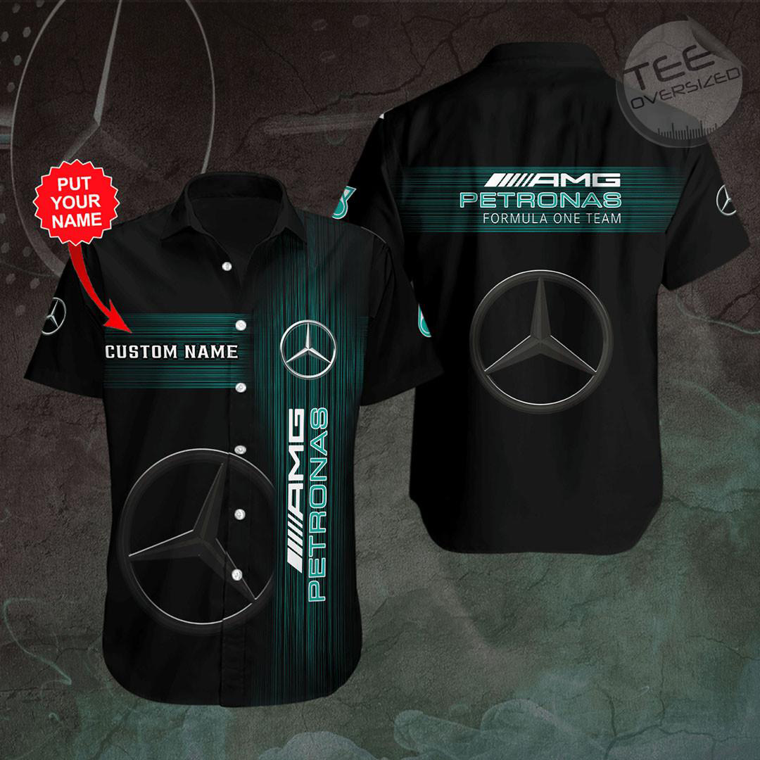 Personalized Petronas F1 short sleeve shirt PMERAMGS5