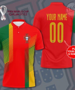 Portugal Football Team 3D polo