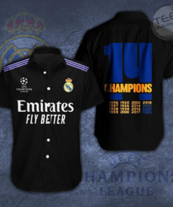 Real Madrid 3D Short Sleeve Dress Shirt 07