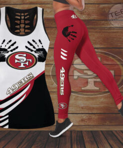 San Francisco 49ers Hollow Tank Top Leggings 02
