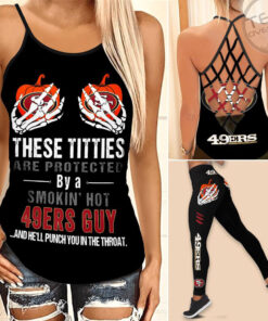 San Francisco 49ers Hollow Tank Top Leggings 03