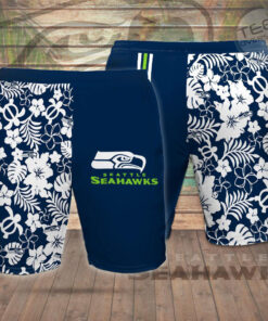 Seattle Seahawks 3D Hawaiian Shorts