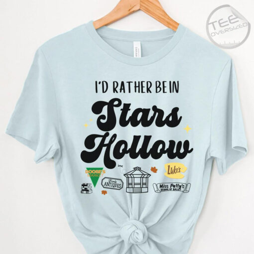 Stars Hollow Blue Oversized T shirt