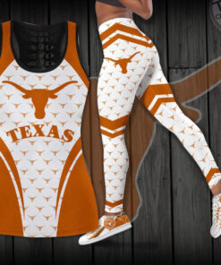 Texas Longhorns Hollow Tank Top Leggings 02