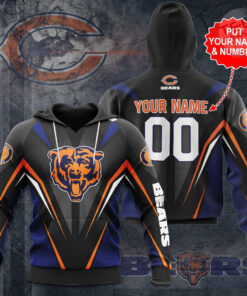 The best selling Chicago Bears 3D hoodie 15