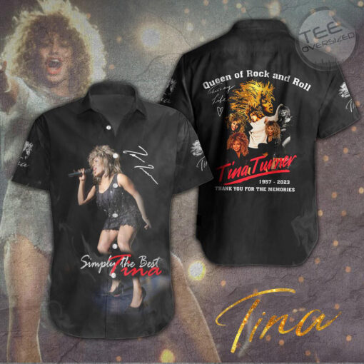 Tina Turner short sleeve dress shirts OVS14723S1