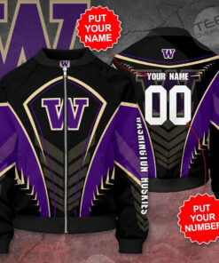 Washington Huskies 3D Bomber Jacket 02