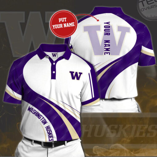 Washington Huskies 3D Polo 02