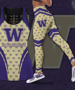 Washington Huskies Hollow Tank Top Leggings 02