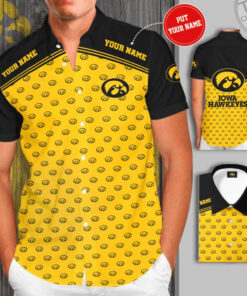 iowa hawkeyes 3d short sleeve dress shirt 04